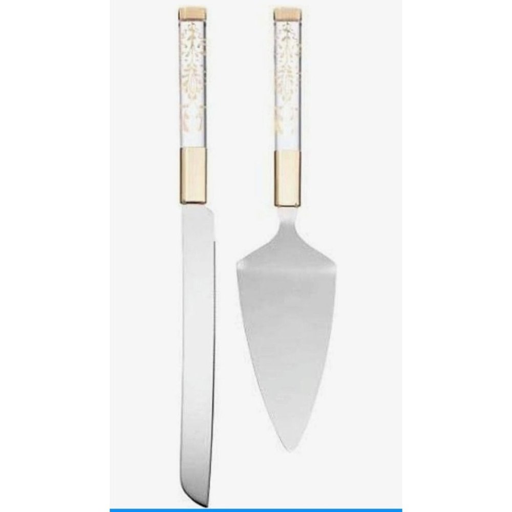 Lenox Opal Innocence Flourish Cake Knife &Server